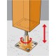 Pieds De Poteau Réglables (Électrozingué)